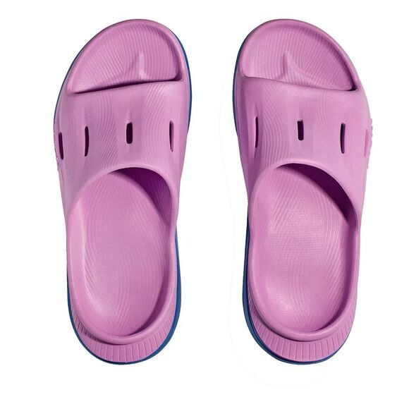 Hoka Ora Recovery Slide 3 Cyclamen Purple Sky Blue Sandal Mens Size 14